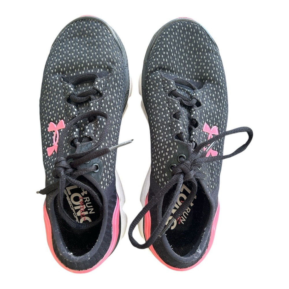 Under Armour Women's Speedform Intake 2 Running Shoe Sz 8 Black Pink Lace…